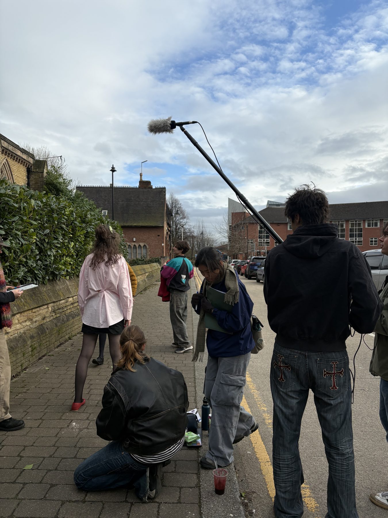 Behind the scenes filming